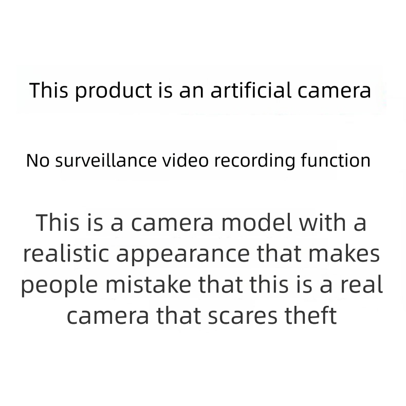 Dummy Camera Surveillance Model Indoor Probe No Drilling Adhesive Home Use With Light_voghion.com
