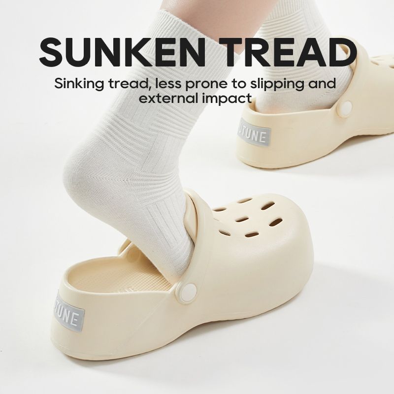 2025 neue Stil Dicken Loch frauen Maultiere Sandalen Hohe Absätzen Sommer Schuhe Und Charme Strand Außerhalb EVA Folien Weichen_voghion.com