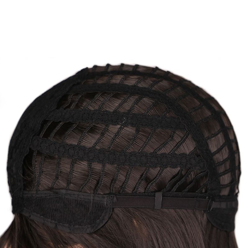 Kuum müük Pikk Sirge Cosplay Parukas Must Lilla Roosa Sinine Hõbehall Blond Valge Oranž Pruun Sünteetilised Juuksed Parukad_voghion.com