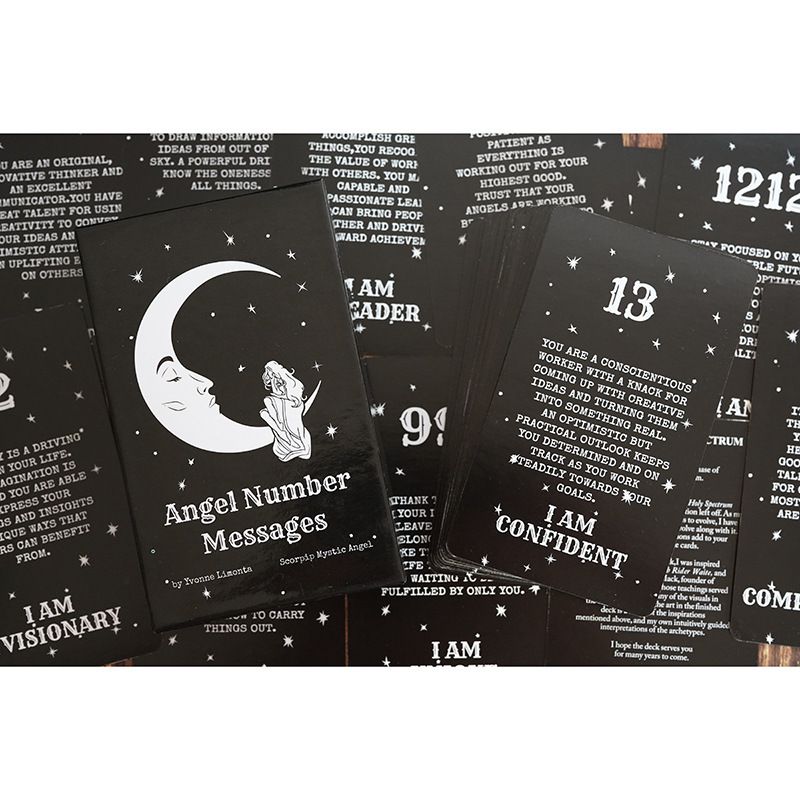 Angyalszám üzenet Kiváló minőségű aranybélyegzett Tarot kártyák Csúcskategóriás pókerkártyák_voghion.com