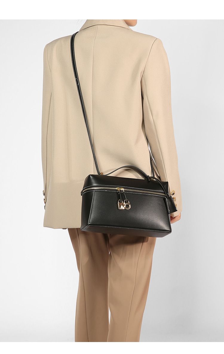 Sac à bandoulière rétro pour femme, niche portable, sac à lunch LP de même style, mode de haute qualité, simple et polyvalent_voghion.com