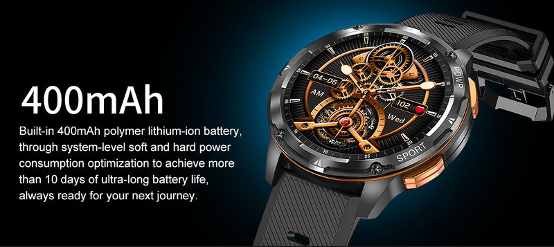 Smart Watch für Android IOS Bluetooth-Anruf 1,43 Zoll HD AMLOED-Bildschirm Herzfrequenz 400 mAh großer Akku Männer Frauen Outdoor-Sport-Smartwatches_voghion.com