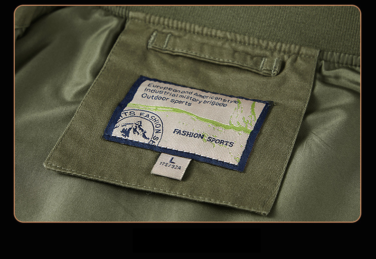 Herren-Baumwolljacke, Herren-Außenhandels-Fluganzug, Baseball-Mantel, Multi-Taschen-Mantel, lose große Größe_voghion.com
