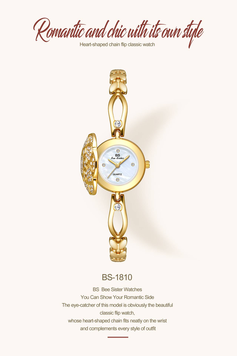 Lussuoso orologio da polso vintage da donna con fondello aperto: un regalo per la persona amata durante i festival._voghion.com