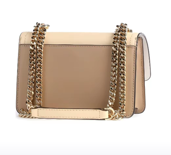 Michael Michael Kors Beige Braun Lieder Schëllertasch Fir Damen Casual Alldag Crossbody Handtasche Büro Aarbecht Pendeltasche HEATHER 32S2G7HC0T798_voghion.com