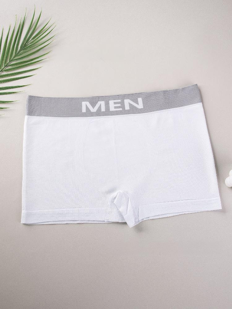 Roupa íntima e pijamas Cuecas boxer sem costura Cuecas boxer de alta elasticidade Cuecas sensuais_voghion.com