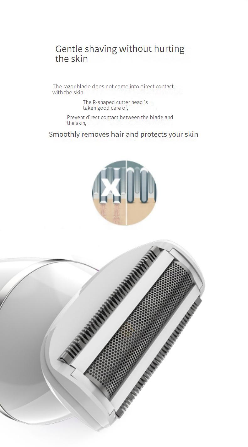 Rechargeable Hair Trimmer For Women & Men - Bikini Legs & Underarm Hair Remover With Lithium Battery_voghion.com