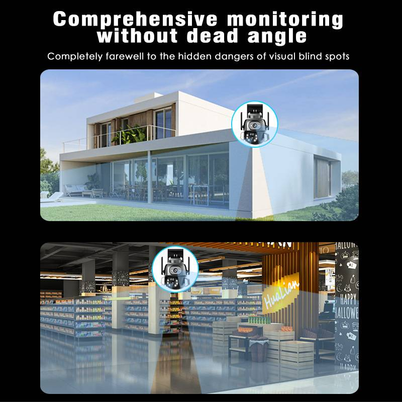 Smart Gun-ball WiFi Surveillance Camera, Remote Access Via Mobile Phone, HD Night Vision, PTZ Monitor, Outdoor Waterproof_voghion.com