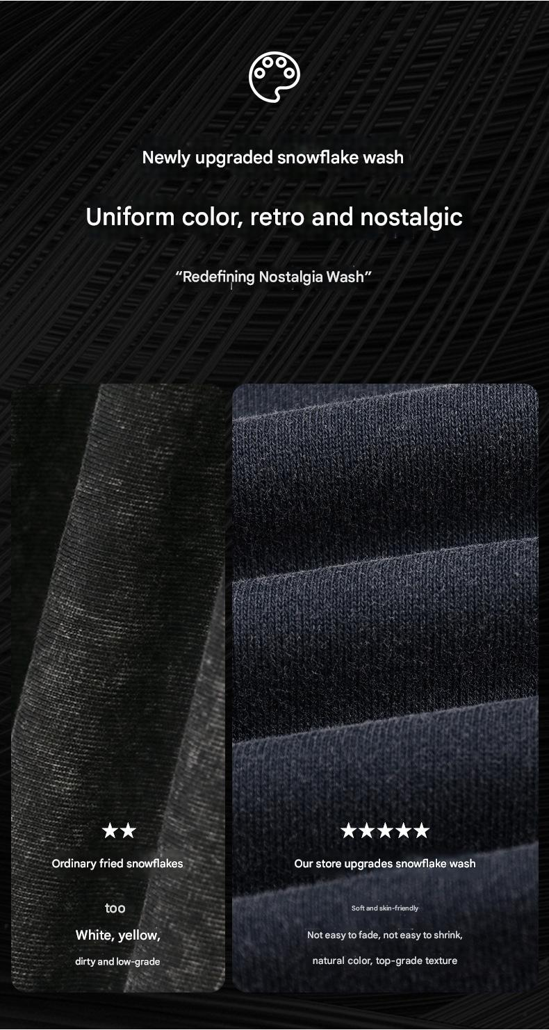 NOKO - Meerkleurige, sneeuwvlokgewassen, verweerde, zware katoenen, Europese en Amerikaanse atletische, slanke joggingbroek met trekkoord._voghion.com