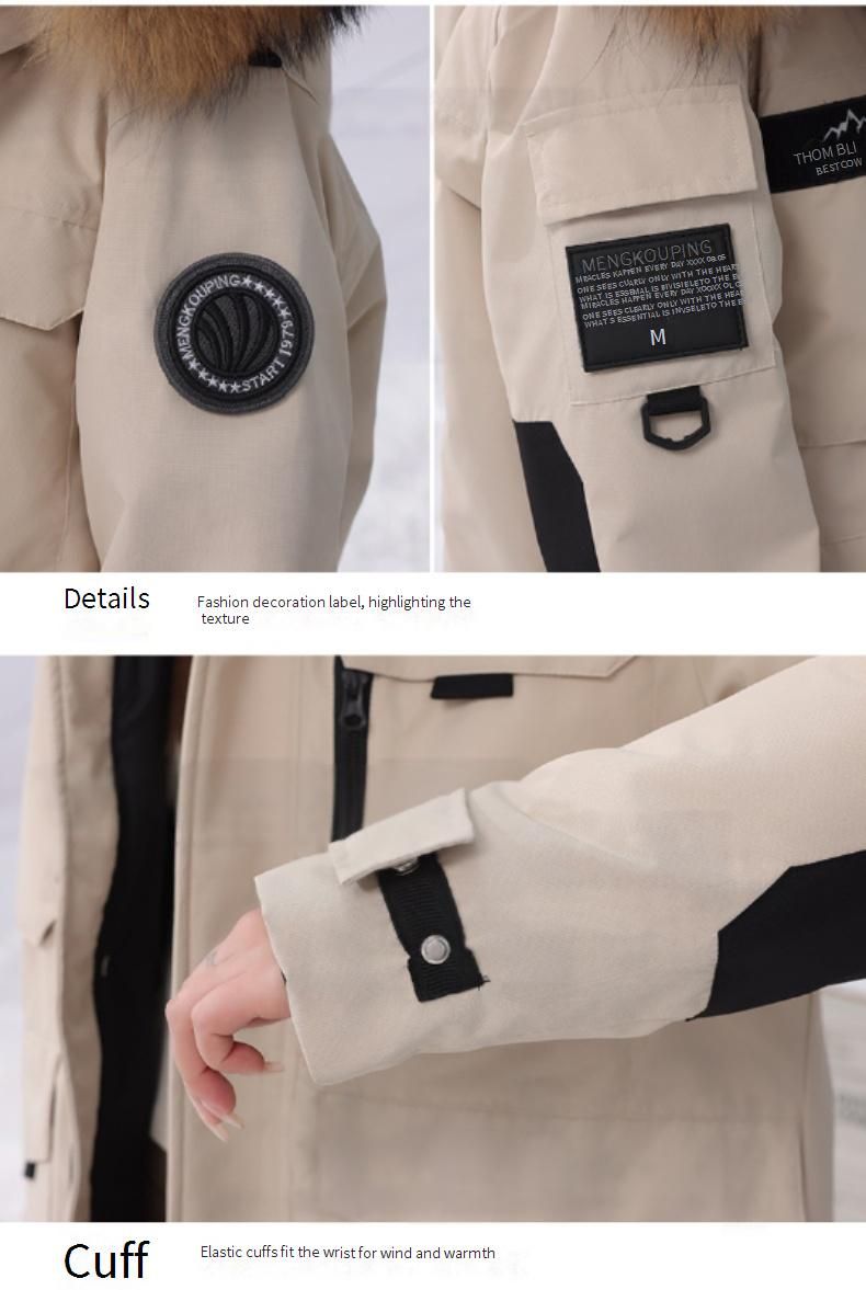 Arctic-Expedition Parka – 700 cuin Gänsedaunen mit verschließbaren Kammern, abnehmbarem Schneefang und sturmfester Kapuze (Unisex S-4XL, knielange Survival-Shell)_voghion.com