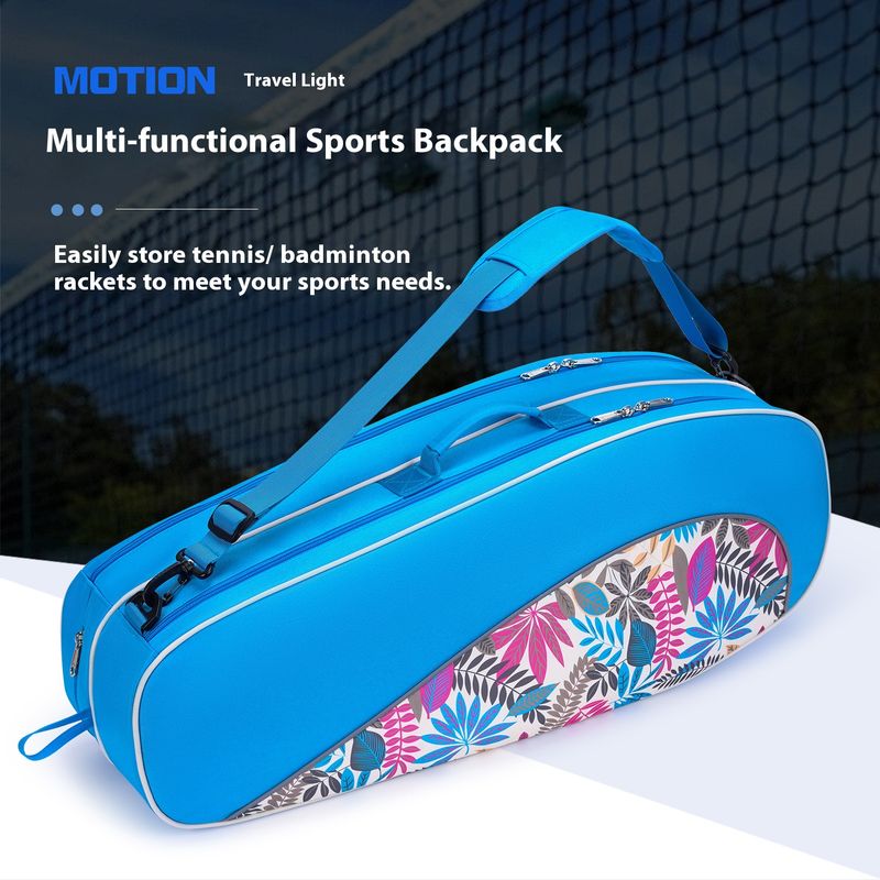 Lightweight Single Shoulder Sports Bag For Tennis & Badminton Rackets, Durable Oxford Fabric, Unisex Design For Outdoor Activities_voghion.com