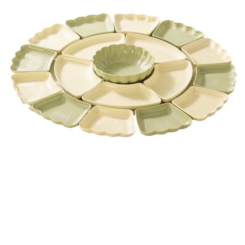 Set di stoviglie in ceramica da 49 pezzi - Piatti e ciotole moderni da abbinare per pranzi e ricevimenti in famiglia (colori assortiti)_voghion.com