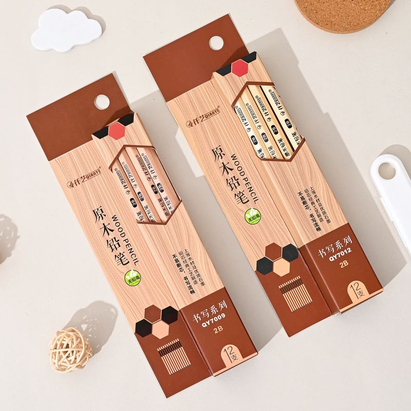 HB & 2B Wooden Pencils For Kids – Bulk Pack Of 12/50, Smooth Writing, School & Office Supplies, Ideal For Students & Artists_voghion.com
