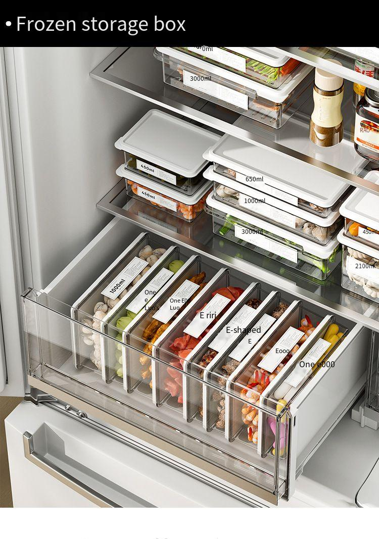 Contenitore per alimenti in plastica per conservare frutta e verdura in frigorifero, sigillato, per congelatore_voghion.com