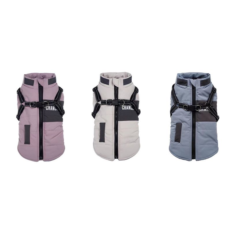 Vestiti caldi autunno inverno addensato a due zampe Teddy Bichon Pomerania Schnauzer piccolo cane gilet_voghion.com
