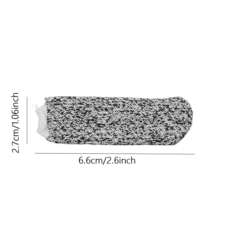 Funda protectora para el dedo, 2 piezas, grabado hecho a mano, accesorios para cuchillos, funda tejida para el dedo, resistente a los cortes en 5 niveles_voghion.com