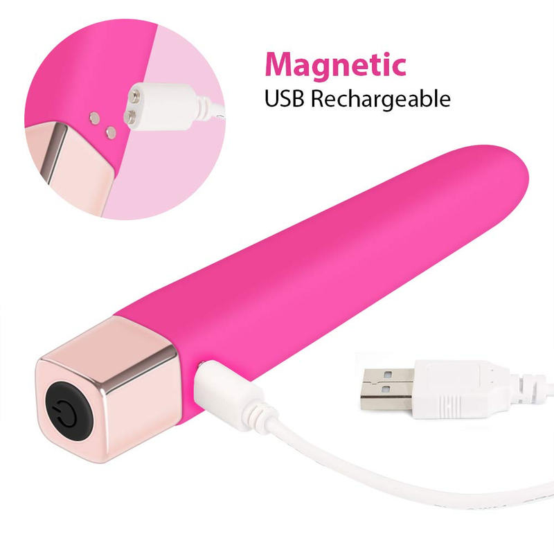 Vibratori a proiettile USB Speed 16 per donne Mini vibratore a rossetto con dito Vibrador Masturbator Stimolatore del clitoride_voghion.com
