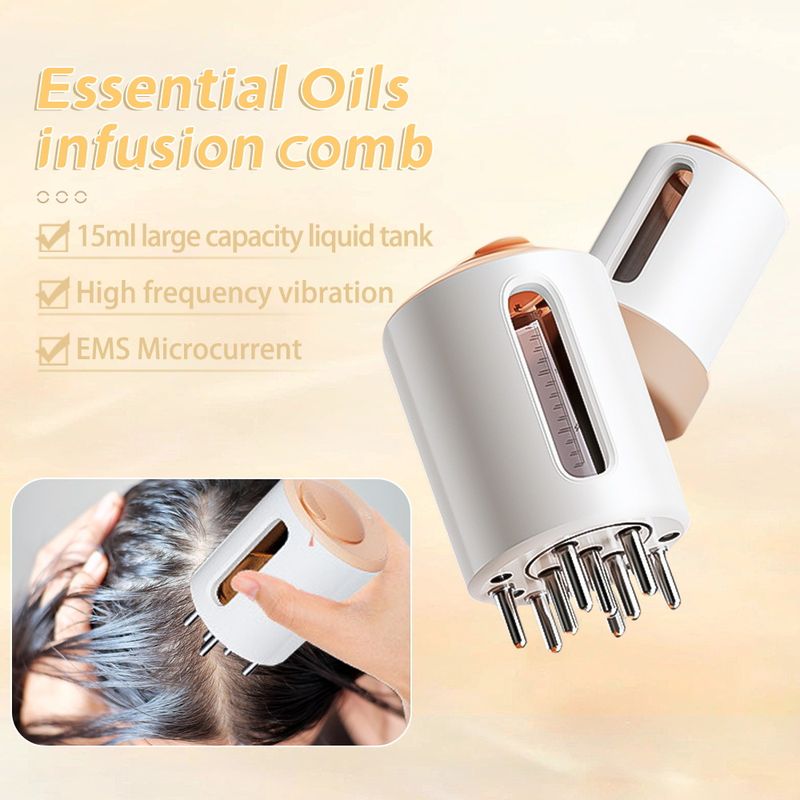 New Electric Vibration Massage Mini Convenient Guide Scalp Medication Applicator Comb_voghion.com
