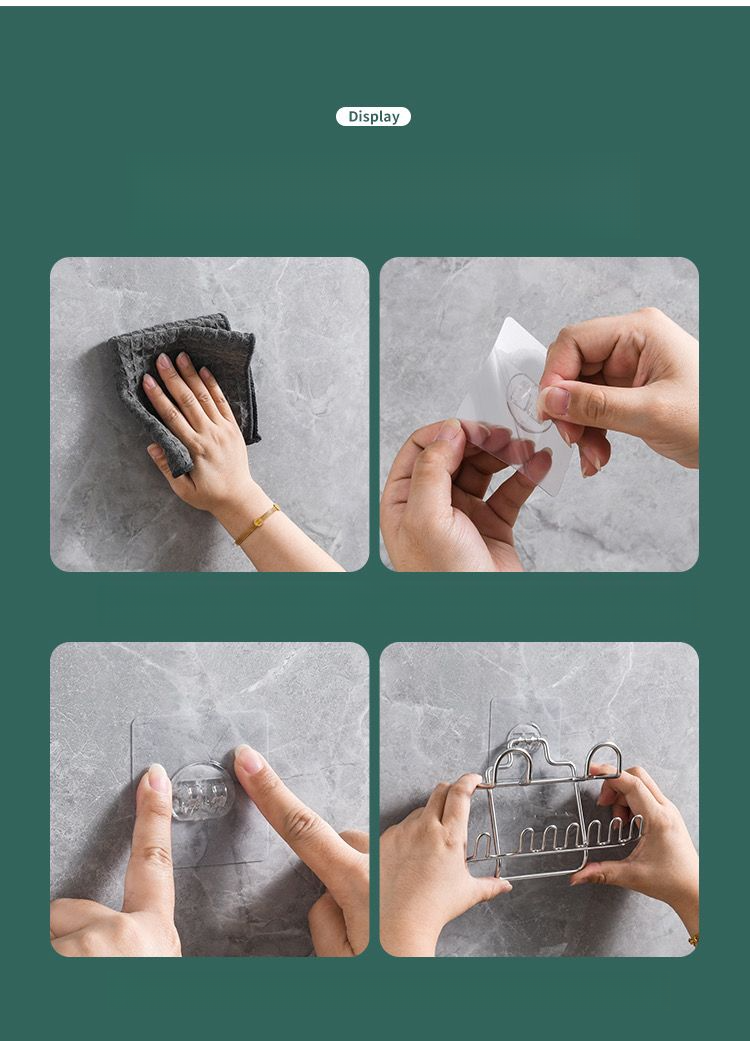 Modern Minimalist Stainless Steel Toothbrush Holder Wall-mounted No-drill Circular Design Practical Drainage_voghion.com