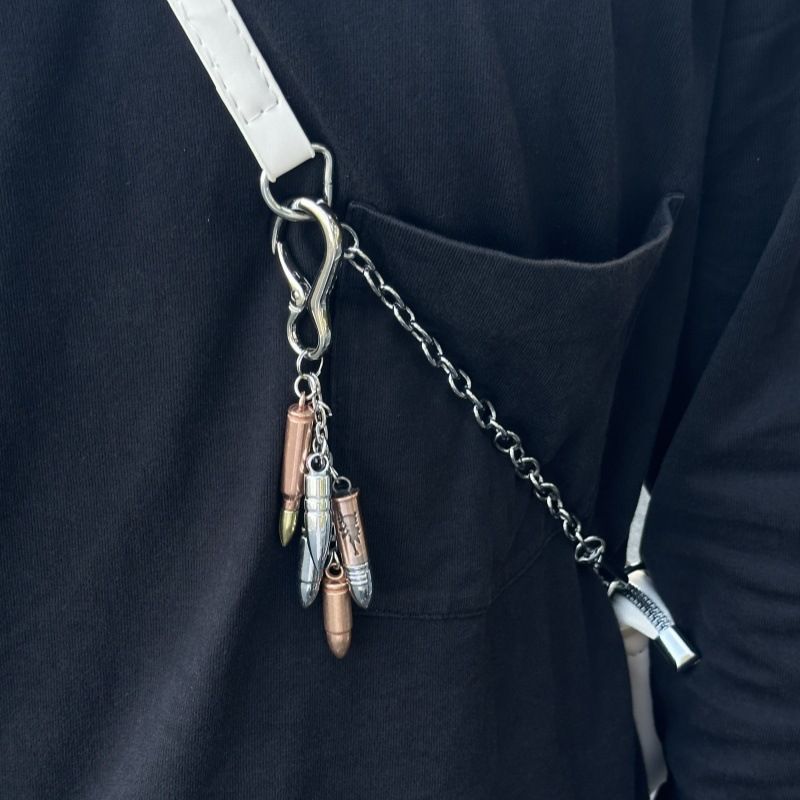 Original Niche Design Keychain Pendant High End Bag Pendant Bullet String_voghion.com