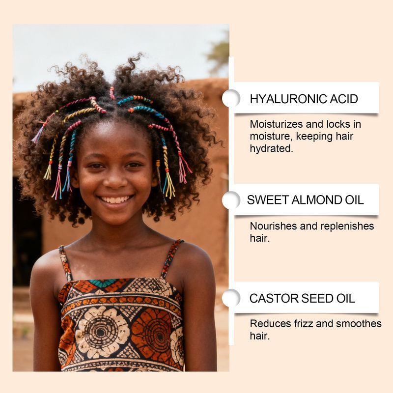 HOEGOA Curl Styling Moisturizing And Hydrating To Create Natural Fluffy Curls Daily Hair Care Cream_voghion.com