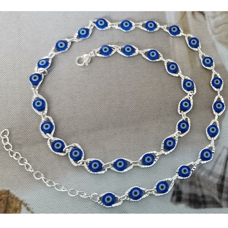 New Devil's Eye Anklet Simple Fashion Street Style Women's Beach Leg Chain High-end Jewelry_voghion.com