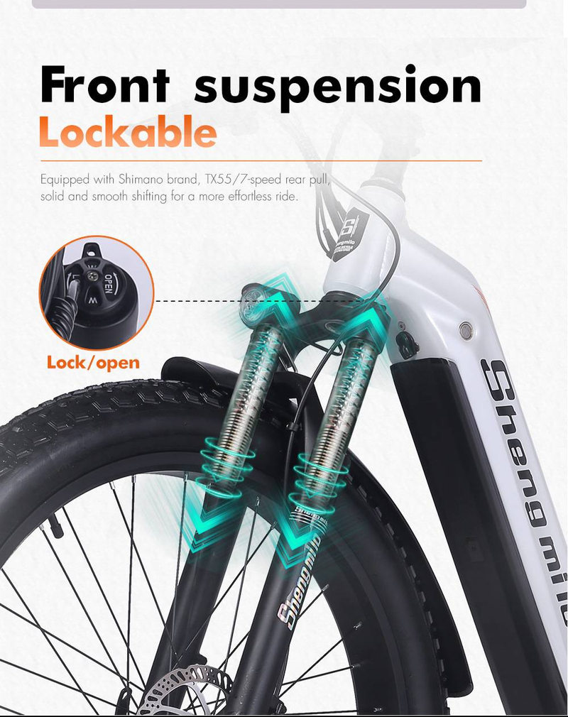 MX06 E-Mountainbike 26 Zoll Ebike 1000W Bafang Motor Fatbike 48V17.5AH Lithiumbatterie Elektrofahrrad für Erwachsene City E Bike_voghion.com