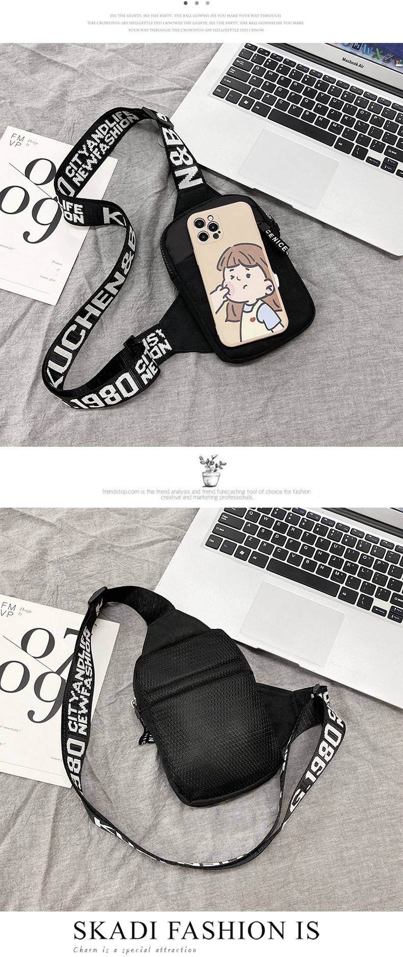 Men's Small Satchel Ultra-light Mini Mobile Phone Bag Tide Brand Chest Bag Women's Small Bag Women's Lightweight Sports Shoulder Messenger Bag._voghion.com