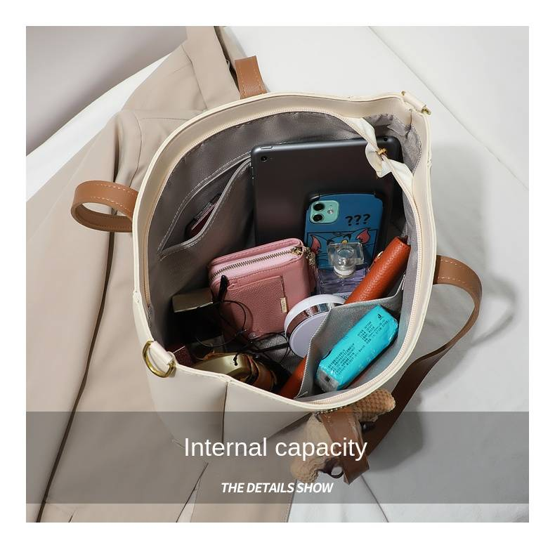 Viney Tote Bag Women's 2025 New Spring/summer Genuine Leather Women's Bag Crossbody Bag Large Capacity High-end Sense Shoulder Bag_voghion.com