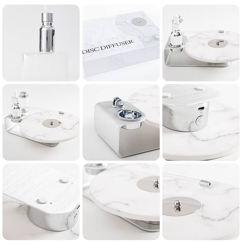 USB-Aromatherapie-Diffusor – Leiser elektrischer Phonographen-Stil, hochwertiges Geschenk für Zuhause und das Büro, 36 dB leise, 0,5 l Fassungsvermögen, kein Timer, automatische Abschaltung_voghion.com