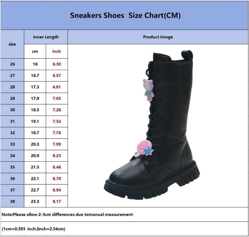Kinderschuhe Mädchenstiefel Kinderstiefel Neue Plus Samt Mittlere und große Kinderstiefel Zwei Baumwollstiefel Hohe Stiefel Alle Match Lederstiefel_voghion.com