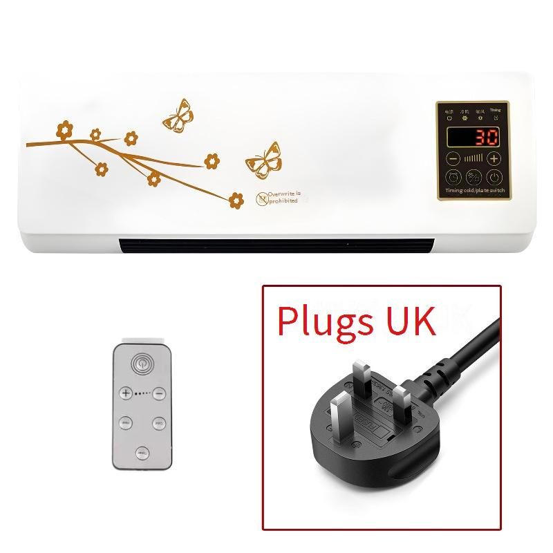 Calefactor de pared de cerámica PTC de 1500 W con control remoto, 3 velocidades ajustables, protección contra sobrecalentamiento, ideal para baño, dormitorio y oficina._voghion.com