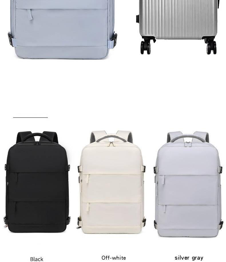 Geräumiger Reiserucksack mit großem Fassungsvermögen für Männer und Frauen – leicht, wasserabweisend, mit speziellem Schuhfach und 16-Zoll-Laptopfach_voghion.com