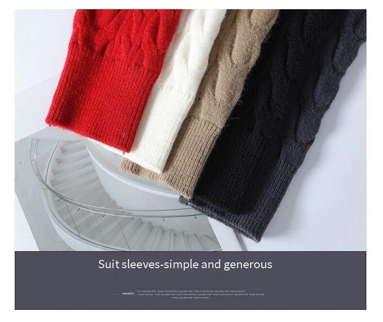 Herren-Winterstrickpullover mit Cartoon-Jacquard – Pullover mit hohem Kragen, lange Ärmel, dickes Fleecefutter (M-4XL, 5 Farben, maschinenwaschbar)_voghion.com