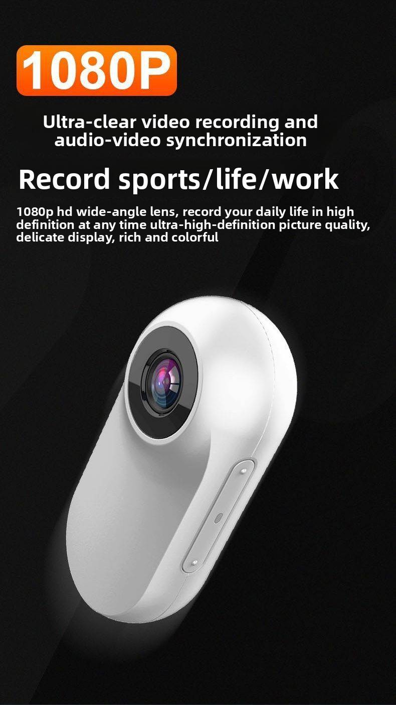 Action camera delle dimensioni di un pollice – Mini bodycam HD 1080P per motociclisti, sportivi e forze dell'ordine (impermeabile/visione notturna)_voghion.com