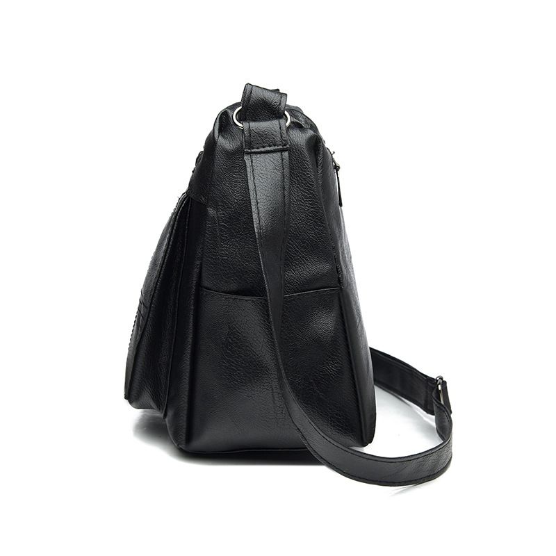 Borsa a tracolla da donna, borsa a tracolla alla moda per persone di mezza età e anziane, borsa per mamma in morbida pelle, borsa casual di grande capacità_voghion.com