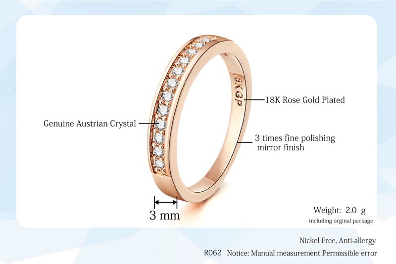 2025 Moudestil ZOYANG Damen Hochzäitsring Klassesche Kubuszirkonia Roségold, R062_voghion.com
