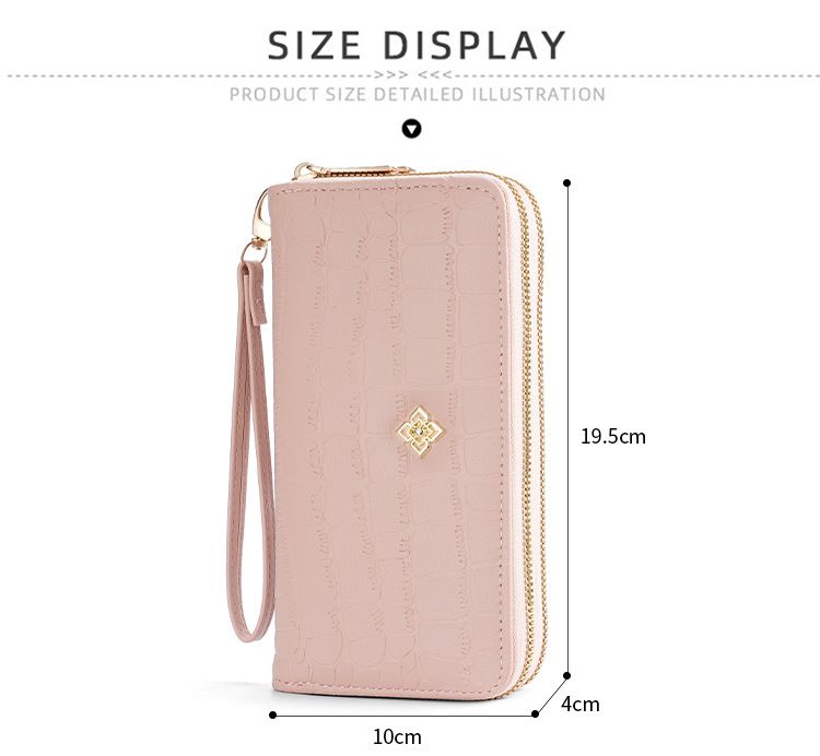 Portemonnee Portemonnee Clutch Tas Portemonnee Meisjes Lange Dubbele Rits Geldclip Mode Grote Capaciteit Delicate Portemonnee Houd Tas_voghion.com
