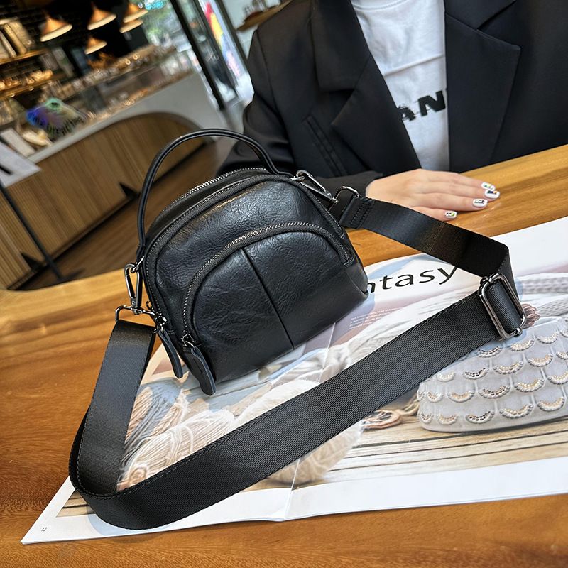 Borsa a tracolla singola versatile a tre strati in pelle morbida stile coreano da donna, piccola, 2025, nuova moda multistrato_voghion.com
