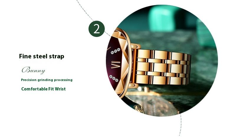 SENO Chennuo tiešraide, maza kvadrātveida tērauda josla, sieviešu modes dubultā kalendāra kvarca pulkstenis_voghion.com