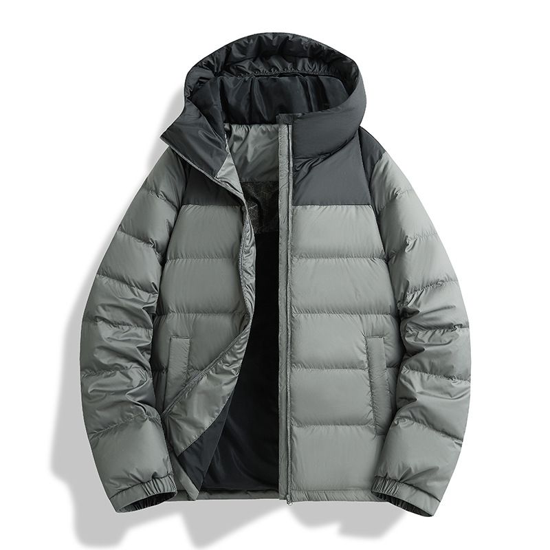 New 8X Couple Lightweight Jacket With Hood 90% Duck Clean Version Large Size Unisex Down Liner Coat_voghion.com