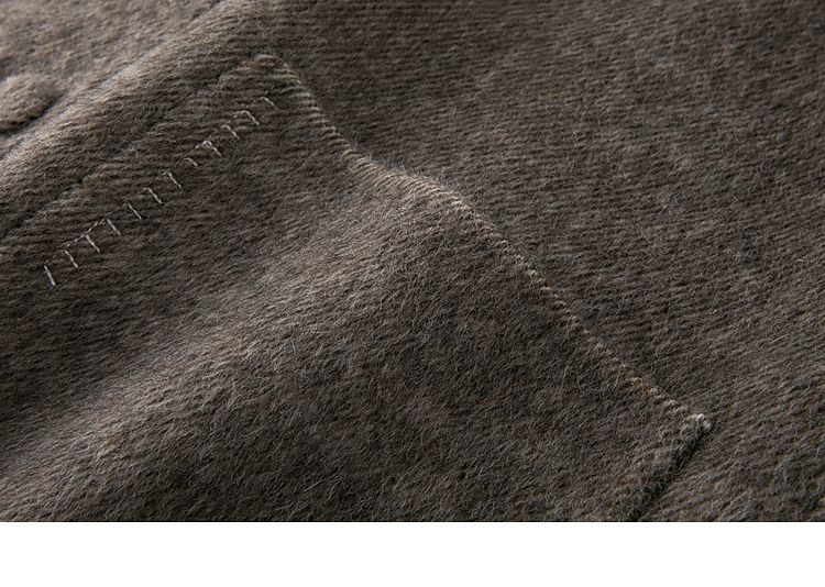 【Blogger's Same Style】XWI Xin Wei Hepburn Style Double-Sided Wool Coat For Women 2025 Autumn Winter Fragrant Woolen_voghion.com