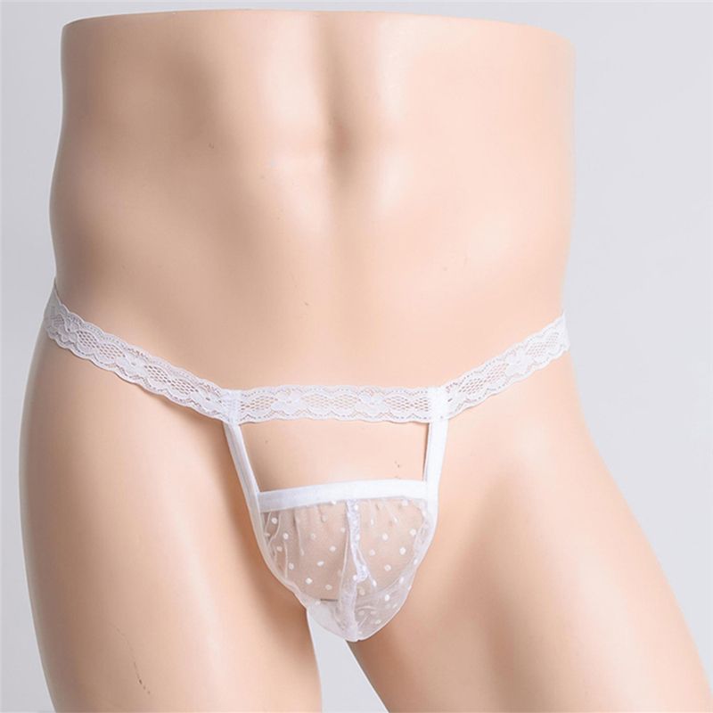 Jauniešu zema jostasvietas vīriešu apakšveļa seksīgas T-veida biksītes mežģīņu un plānas acs caurspīdīgas izgriezuma modes T-veida muguras plūdmaiņa_voghion.com