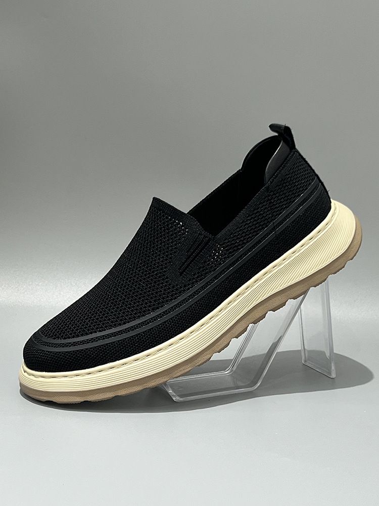 Summer New Breathable Lightweight Thin Casual Soft Sole Slip-On Deodorant Mesh Shoes Men_voghion.com