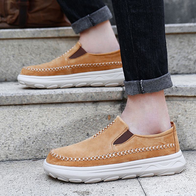 Geeignet für alle Jahreszeiten Frühling 2024 Neue Slip-On-Loafer aus echtem Leder für Herren_voghion.com