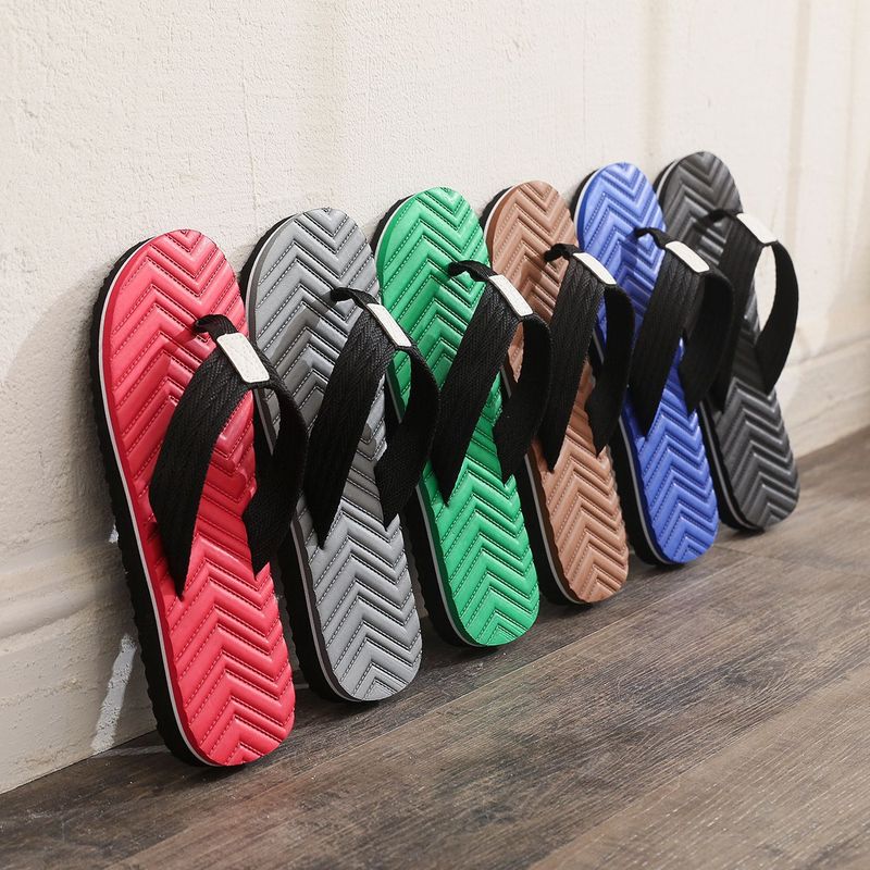 Unschlagbare Qualität Herren Sommer Modische Flip-Flops, Herren Hausschuhe, Anti-Rutsch, Clip-On Füße, Koreanische Version, Personalisierte Strandsandalen_voghion.com