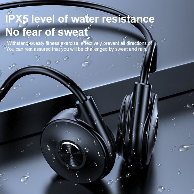 M-1 tagaküljele kinnitatavad puutetundliku müra vähendamise luujuhtivusega Bluetooth-kõrvaklapid eemaldatava mikrofoniga (punane)_voghion.com