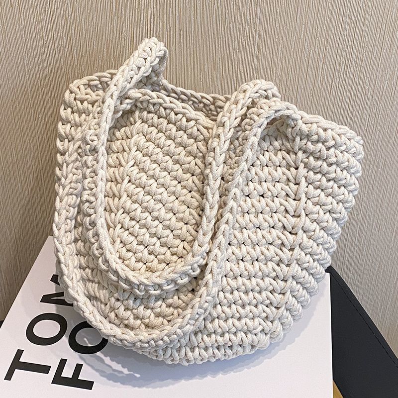 Commuter Large-capacity Straw Woven Bag Woven Women 2025 New Summer Foreign Versatile Shoulder Bag Beach Tote Bag_voghion.com