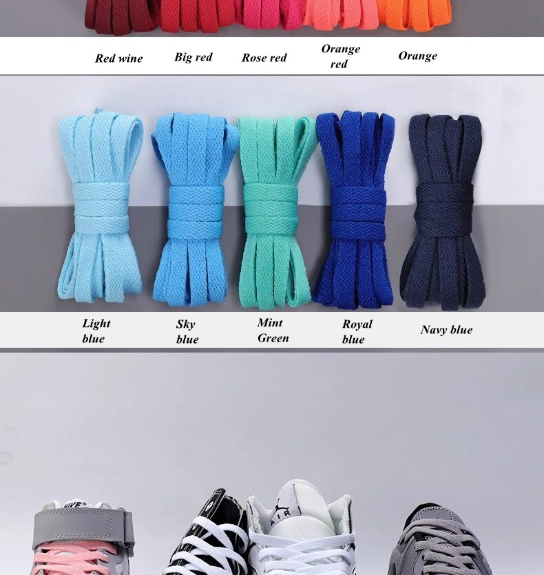 Scarpe da ginnastica piatte Lacci per scarpe Lacci per scarpe in tela Colore bianco nero Lacci per scarpe classiche 36 colori Accessori per lacci per scarpe_voghion.com