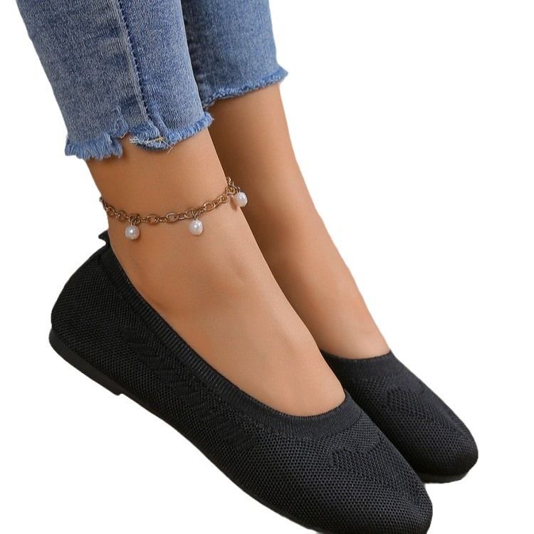 Modische Plus-Size-Schuhe Frühjahr/Herbst 2024: Neue, lässige Mesh-Slipper für bequeme Mütter_voghion.com